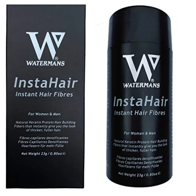 Image of InstaHair Best Hair Building Fibres Dark Brown 23g Fibers for Men and Women, loss concealer