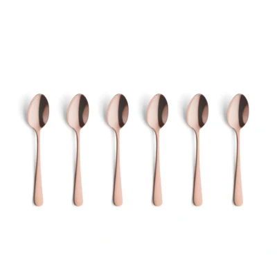 Image of Amefa Austin 6 Teaspoons Matte Copper