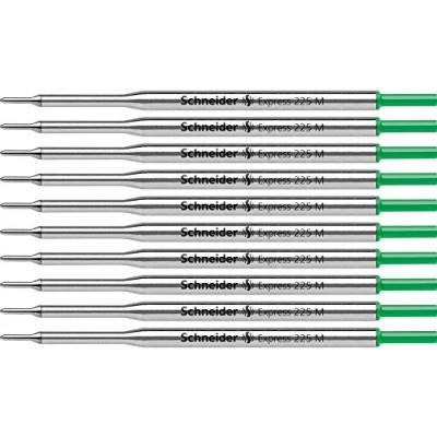 Image of Schneider Express 225 M Large Capacity Refill Green Indelible ISO 12757 1 G2 Pack of 10