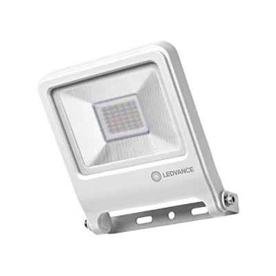Image of Floodlight LED: for wall, ENDURA© FLOOD Warm White / 30 W, 220…240 V, beam angle [calc.]: 120, White, 3000 K, body material aluminum, /, 1 pack
