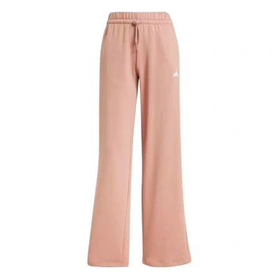 Image of adidas Women&#039;s Essentials Small Logo Feel Cozy Open Hem Pants, Warm Clay/White, L