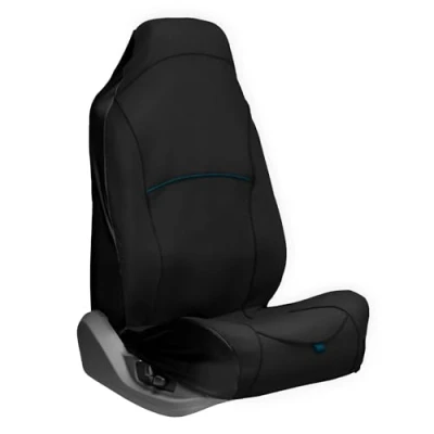 Image of Kurgo Co Pilot Bucket Seat Cover for Dogs, Dog Front Cover, Pet Protector, Car Pets, Full Coverage, Black