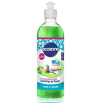 Image of Ecozone Cool Cucumber &amp; Apple Washing Up Liquid Tough on Grease 500ml
