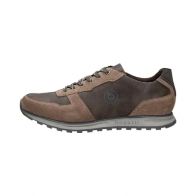 Image of bugatti Men&#039;s Materialmix Sneaker im Klassischen Business Stil, Taupe, 9.5 UK