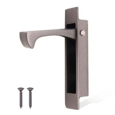 Image of EAI Edge Pull Handle for Pocket Door 90x18x14mm Matt Bronze Flush Mounted Doors, Sliding Doors or Cabinet