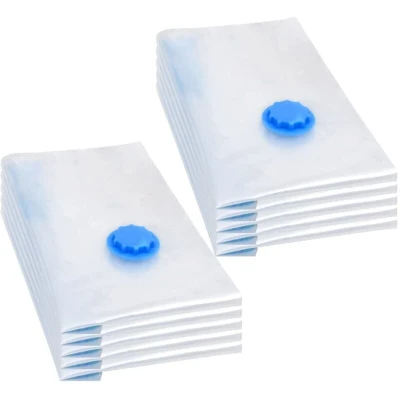 Image of vidaXL Vacuum Travel Storage Bags Clothing 60x40 cm 10 pcs