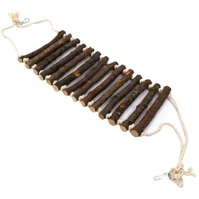 Image of Little Friends Hanging Rat Rope Bridge 76cm x 20cm 2cm Small Animal Toy and Cage Accessory