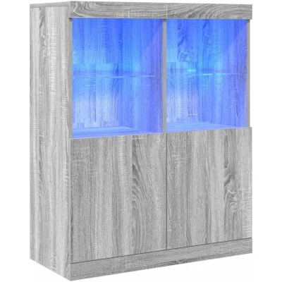 Image of vidaXL Sideboard Sonoma Grey 81x37x100cm Engineered wood