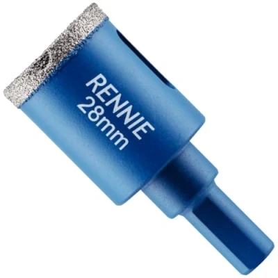 Image of 28mm Diamond Hole Saw Drill Bit With Tri Shank For Porcelain Tiles Ceramic Slate Stone Granite Marble Glass. Core Holesaw/Hole Cutter
