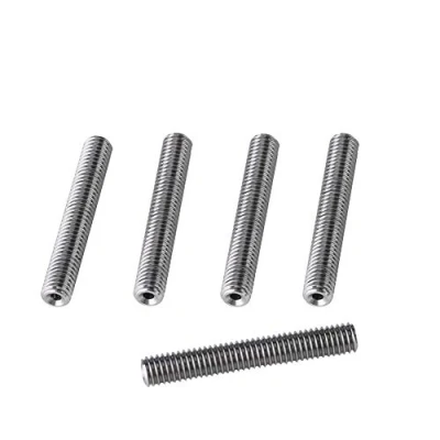 Image of 5 Pcs Stainless Steel Throat Pipe Extruder,M6x40mm/50mm Barrel Nozzle with PTFE Tube,6 mm Thread Diameter Neck for 1.75 Filament 3D Printer MK8 Extruder(M6*40mm)