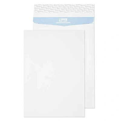 Image of Blake Envelopes Premium Secure TR44402 Reißfeste Falten Versandtasche Haftklebung Weiß 406 x 305 50 mm 125g/m² 20 Stück