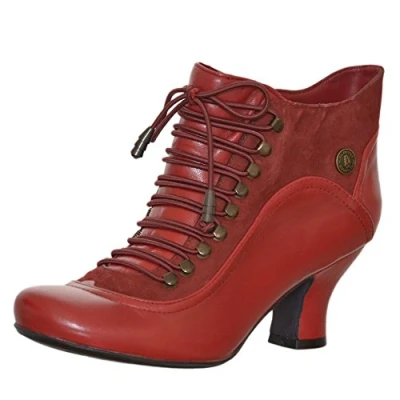 Image of Hush Puppies Women&#039;s Vivianna Ankle boots, Red, 5 UK
