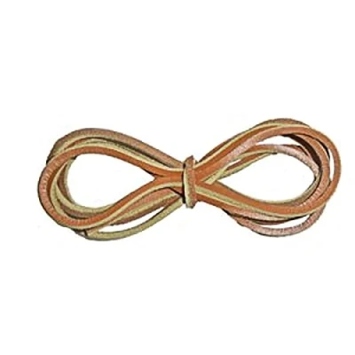 Image of eCobbler 120Cm Quality Leather Boot Or Shoe Laces Tan/Yellow