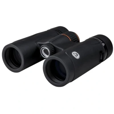 Image of Celestron 71401 TrailSeeker ED 8 x 32 Roof Prism Binocular, Fully Broadband Multi Coated Lens, BaK 4 Glass, Black