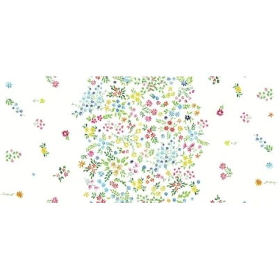 Image of d c fix Monte Carlo Liliana Oilcloth Tablecloth, Washable, Waterproof, Indoor and Outdoor, PVC Vinyl Oilcloth, Plastic Wax 150 cm, Round