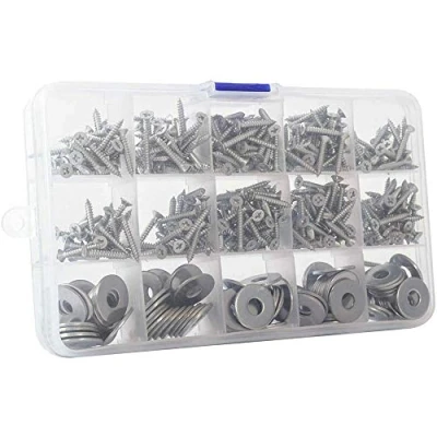Image of Gadgetking 15 Slot Compartment Storage Box Screws Bits Nails Jewellery Organiser Washer Small Bead Boxes for Earring Container with Adjustable Transparent Organizer Removable Cell Divider