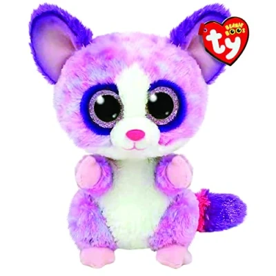 Image of TY Toys Beanie Boo Pink Bush Baby Becca 15 CM, Purple (2009296)