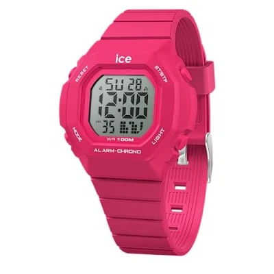 Image of ICE WATCH digit ultra Pink Girl&#039;s wristwatch with plastic strap 022100 (Small)