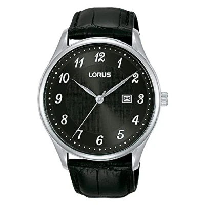 Image of Lorus Men Analogue Quartz Watch with Leather Strap RH911PX9