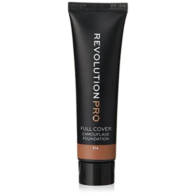 Image of Revolution Beauty London Pro, Full Cover Camouflage, Foundation, F14, 25ml
