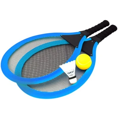 Image of Carousel Home Jumbo Soft Tennis Set With Shuttlecock (Blue)