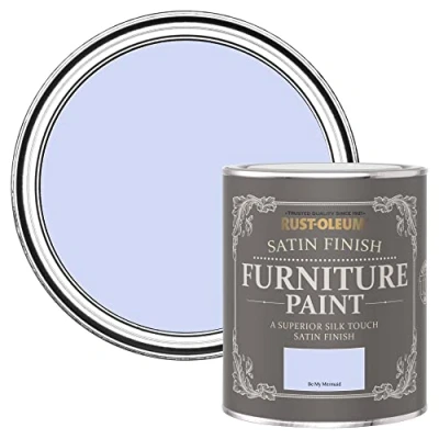 Image of Rust Oleum Purple Furniture Paint in Satin Finish Be My Mermaid 750ml