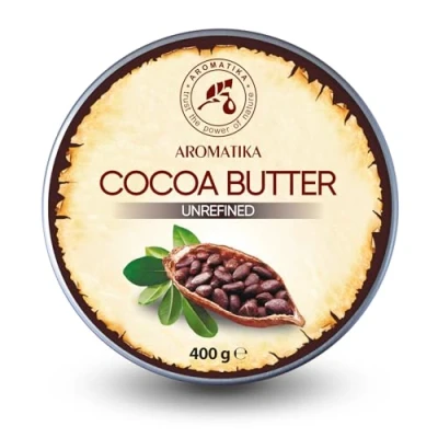 Image of Cocoa Butter 400g Unrefined Pure &amp; Natural for Beauty Care Moisturiser Hair Skin Lips Face Body Massage Good