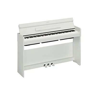 Image of Yamaha ARIUS YDP S35 Digital Piano Modern and Stylish Home for Hobbyists, Authentic Acoustic Playability, in White