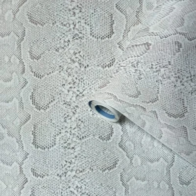 Image of Venilia Adhesive Film, Snake Pattern Look, Grey, 45 cm x 1.5 m, 350 µ Thickness, Self Furniture Decorative Wallpaper, Kitchen PVC without Phthalates, Made in EU