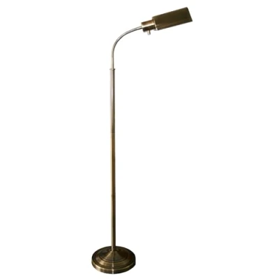 Image of Daylight24 402051 07 Natural Daylight Battery Operated Cordless Floor Lamp, Antique Brass