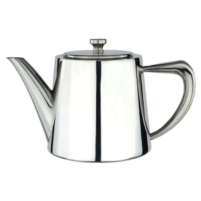 Image of Café Olé DW 018 Derwent Teapot, Stainless Steel, 18oz (500ml), 2 Cup, Mirror Polished