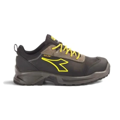 Image of Diadora Men&#039;s Sport DIATEX Low S3 WR CI SRC Boat Shoe, Nero/Grigio Acciaio, 15 UK