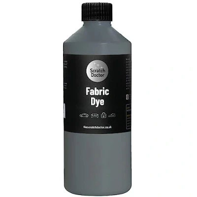 Image of Scratch Doctor Liquid Fabric Dye Easy to Use Textile Paint for Sofas, Furniture, Clothing, Canvas, Shoes, Denim and More 23 Colours Available (Grey, 1000ml)