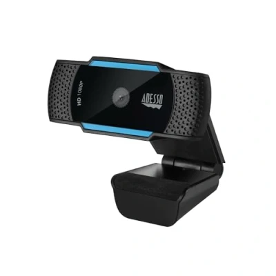 Image of Adesso CyberTrack H5, 1080p HD Auto Focus Webcamera, built in dual microphone, noise cancellation, USB Webcam Plug and Play Desktop Laptop for PC Windows Mac OS, Video conferencing VOIP