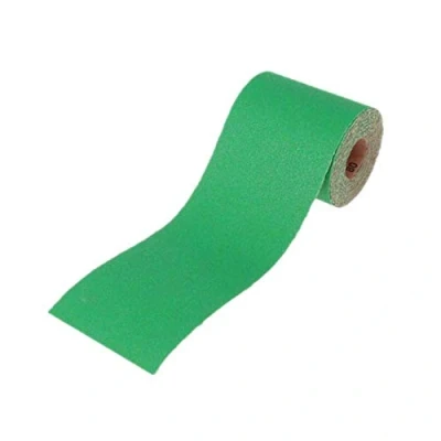 Image of Faithfull FAIAR1040G 10M Extra Coarse (40 Grit) Sandpaper Roll Green (Pro) 115mm x