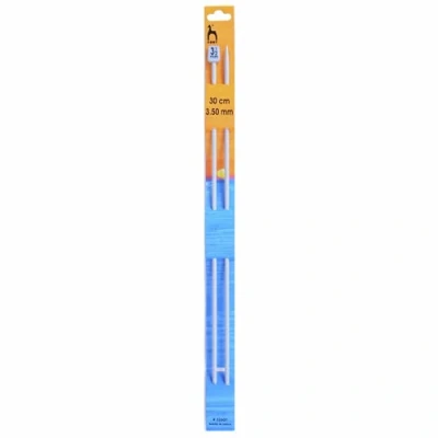 Image of Pony Metal Knitting Pins/ Needles 30cm long 3.5mm