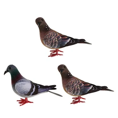 Image of perfk 3x Faux Artificial Foam Doves Birds Wedding Decorations Venue Ornaments