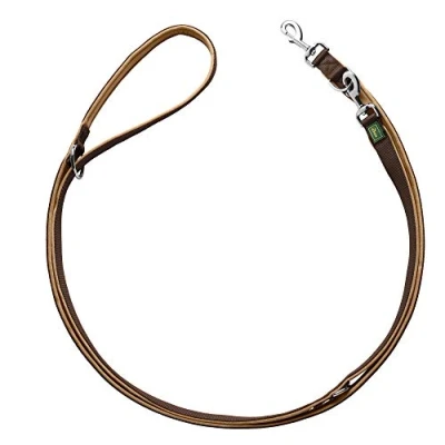 Image of HUNTER Neoprene Nylon Training Lead Rope, 25 x 200 cm, Large, Brown/Caramel Brown