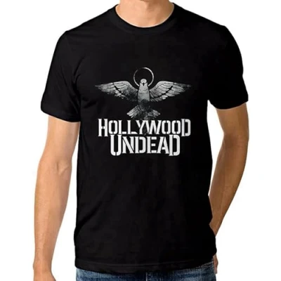 Image of Hollywood Undead Vintage Logo T Shirt Cotton Tee Men&#039;s Black S