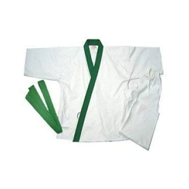 Image of Playwell Tang Soo Do Green Trim Uniform 9oz (1/140cm)