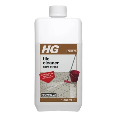 Image of HG Tile Cleaner Extra Strong, Floor &amp; Grout Cleaner, Kitchen Grease Remover, Natural Stone Restorer, Industrial 1 Litre