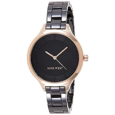 Image of Nine West Women&#039;s Bracelet Watch, NW/2225BKRT