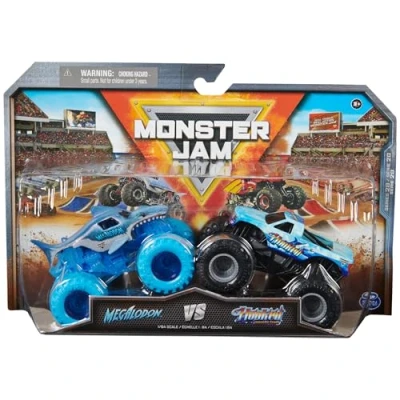 Image of Monster Jam 1:64 Series 28 Megalodon vs Hooked