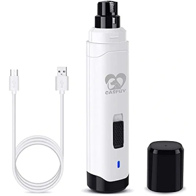 Image of Casfuy Dog Nail Grinder Upgraded Professional 2 Speed Electric Rechargeable Pet Trimmer Painless Paws Grooming &amp; Smoothing for Small Medium Large Dogs Cats