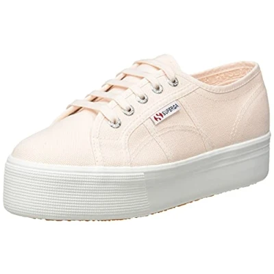 Image of Superga Women&#039;s 2790 lamew Sneaker, Pink, 4 UK