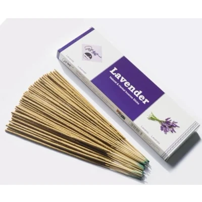 Image of Giftbrit Lavender Natural &amp; Herbal Incense Sticks 100 With Holder For Meditation, Yoga, Church, Relaxation, Healing and Positivity