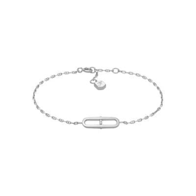 Image of Fossil Women&#039;s Sterling Silver Bracelet, JFS00637040