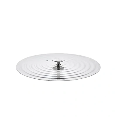 Image of DE BUYER Stainless Steel Pan Lid, Round, 32 cm, Dishwasher Safe, Microwaveable