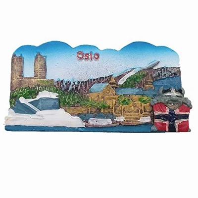 Image of 3D Oslo Norway souvenir fridge magnet,Home &amp; kitchen decoration polyresin craft,Oslo refrigerator magnet