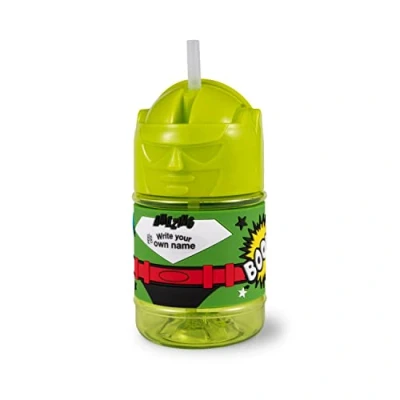 Image of Personalised Super Drinks Bottle (Blank Male Green)